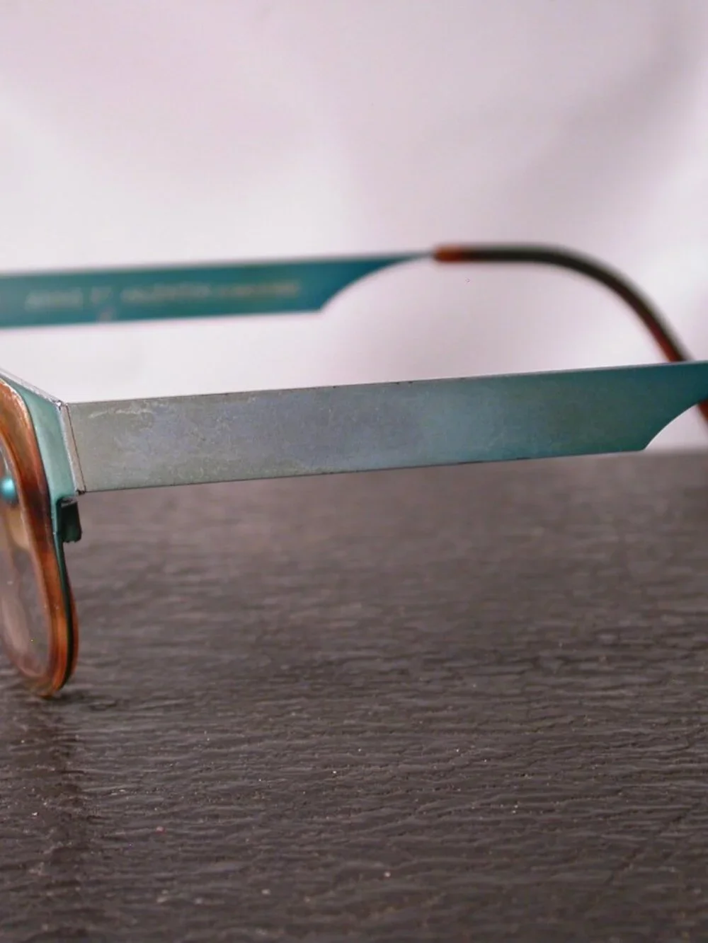 Authentic Anne et Valentin Fairy Blue and Tortoise Eyeglasses Made in France